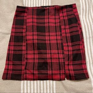 Plaid Mini Skirt